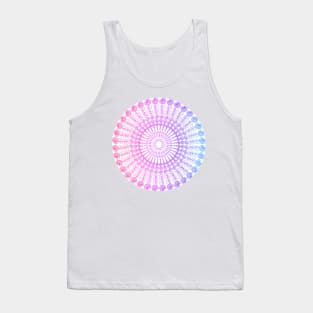 Geometric Rainbow Spiral Tank Top